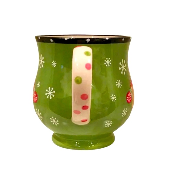 Temptations by Tara Winter Whimsy Gingerbread Man 16 Oz Coffee Mug. - Picture 2 of 7